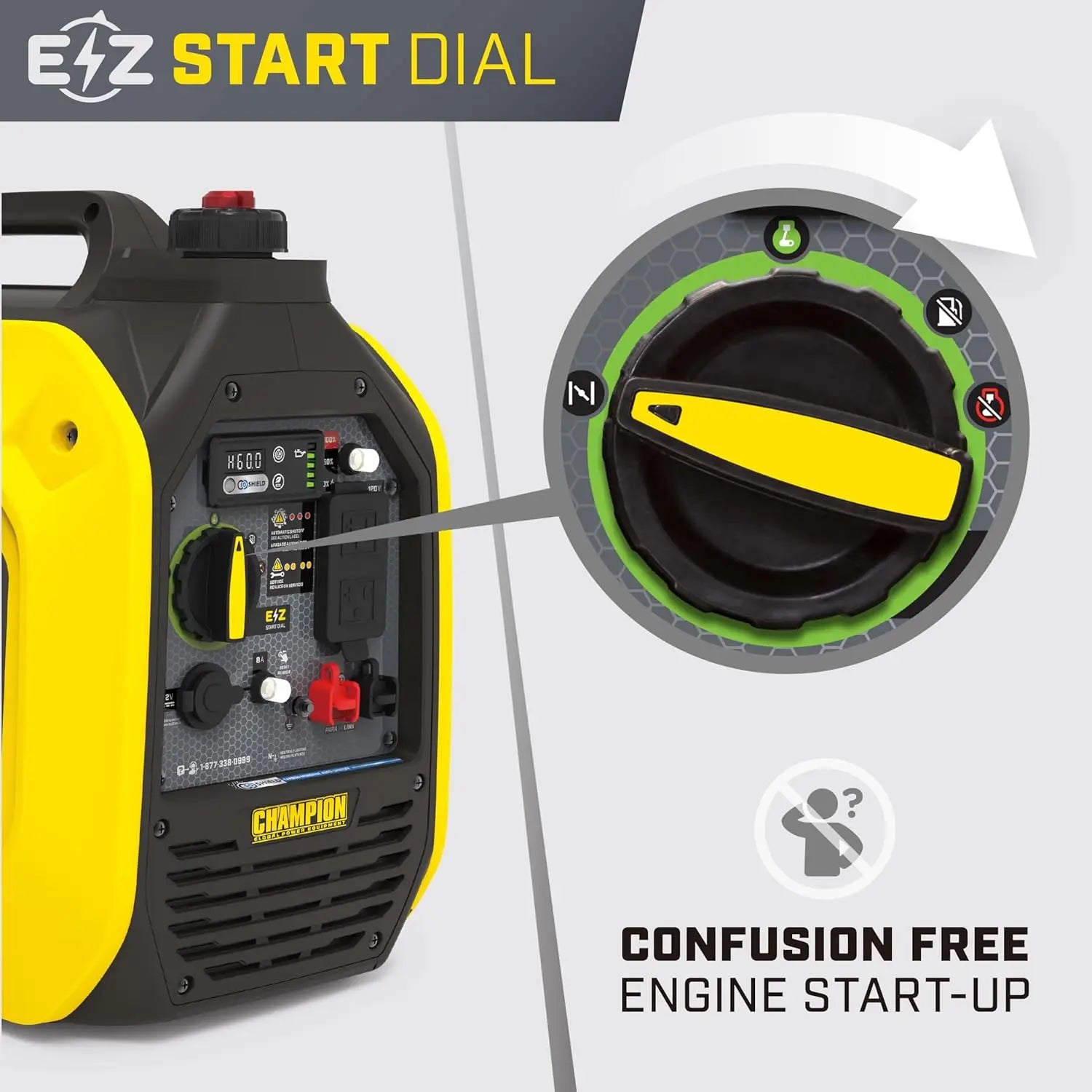 2500-Watt Ultralight Portable Inverter Generator with Quiet Technology and Free 3-Year Warranty