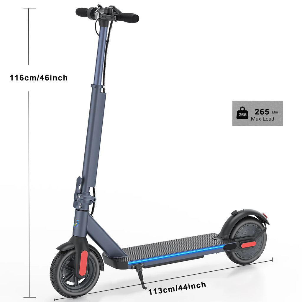 CAROMA Electric Scooter 20 Mile Range Folding Electric Scooter For Commuters With App&Dual Braking System,UL 1 Year Warranty