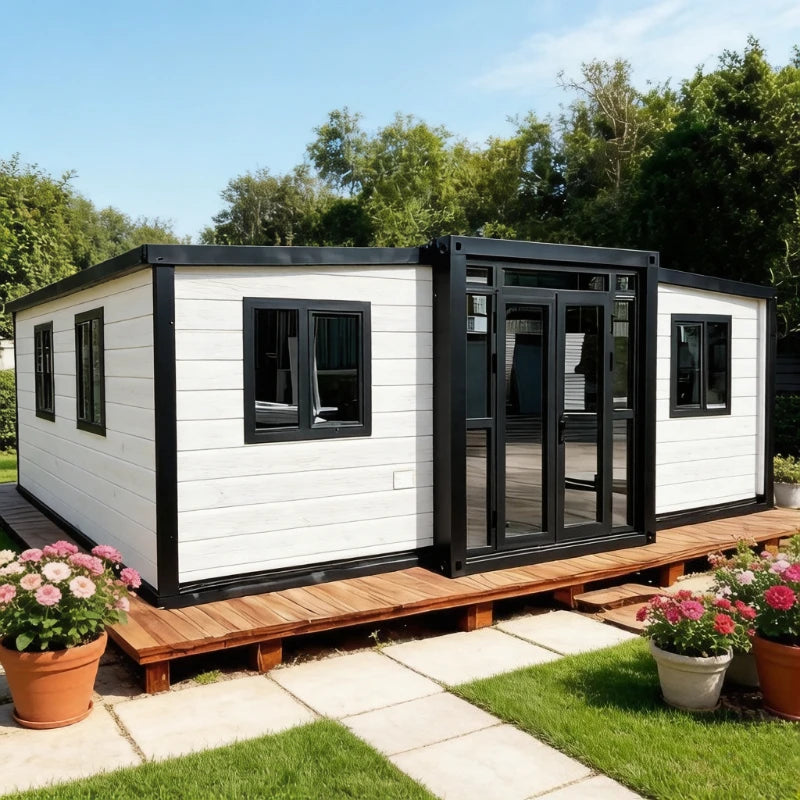 Prefab Mobile Tiny House Prefabricated Homes 2 3 Bedroom Expandable Container House 20ft 40ft Light Steel Home Garden Rooms