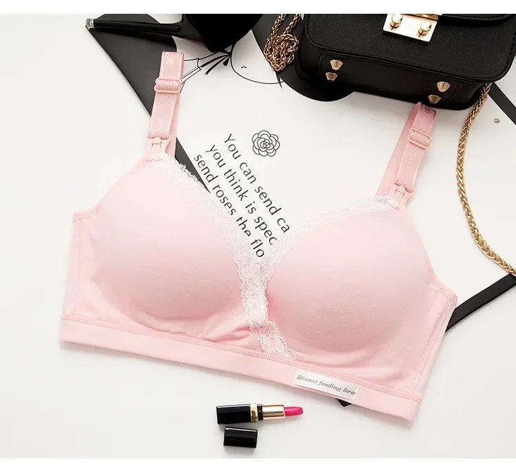 1PCS Smooth Nursing Bras for Breastfeeding Support  Sleep Bralette Wireless Maternity Wirefree For Pregnant Women