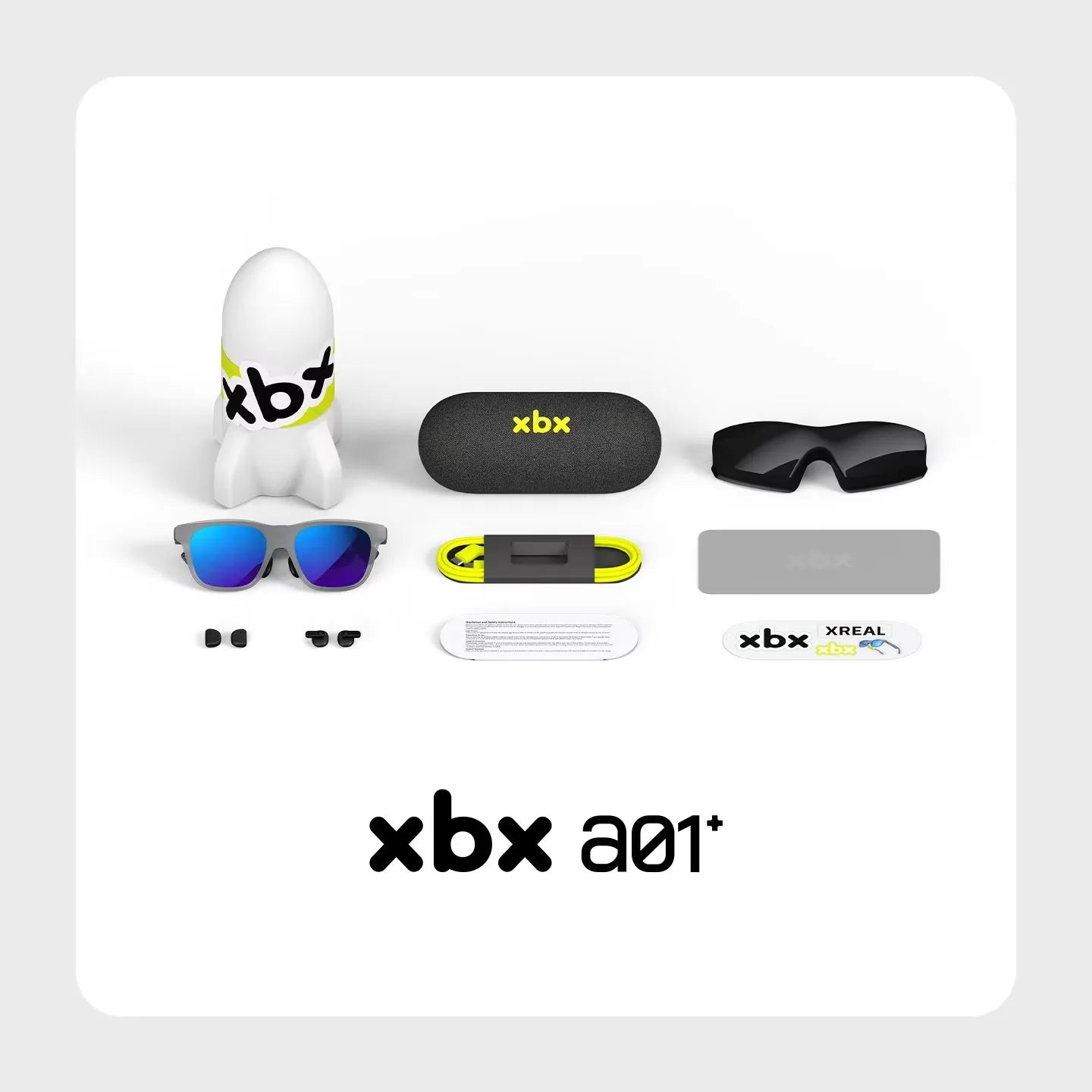 XREAL XBX A01 Smart AR Glasses 147 inch Giant Screen Ultra-lightweight 62g, FOV50, Supports HDR10, 1600 Nits Brightness Micro-OL