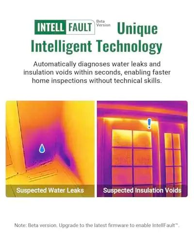 Compact Infrared Thermal Imager With AI Scene Analysis, Laser Aiming, 240×200 Resolution, -4°F to 1022°F, 25Hz, 11h Battery