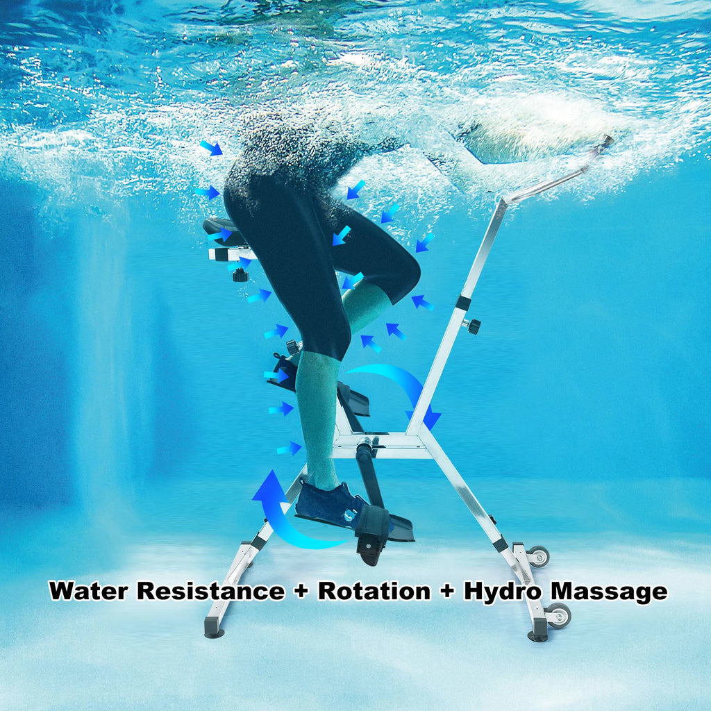 Aquatic Bike Pool Exercise Water Bike Workout Equipment Machine, Aquatic Cycle Swimming Pool Bike for Fitness Centers, Home Gym