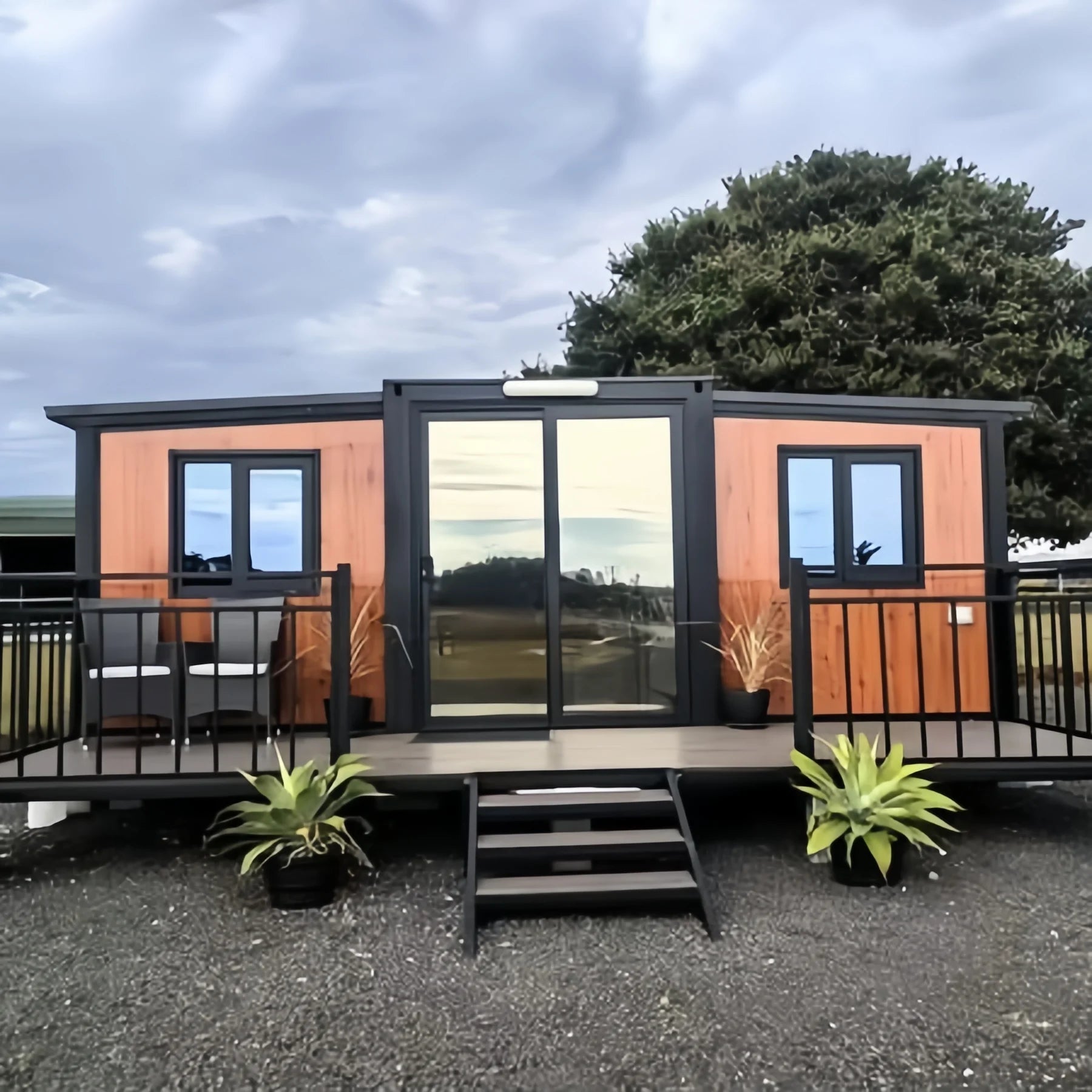 Factory Direct Supply Modular House Australia Tiny Home Prefab Steel 2 Bedroom Expandable Container House Prefabricated