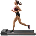 Walking Pad Treadmill, 2.5HP Quiet Under Desk Treadmill for Home Office, 2 in 1 Portable Walking Treadmill with Remote Control,