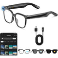 4K HD Camera Glasses, 8MP, Anti-Shake, Real-Time Translation, AI Assistant, Object Recognition for Travel & Meetings