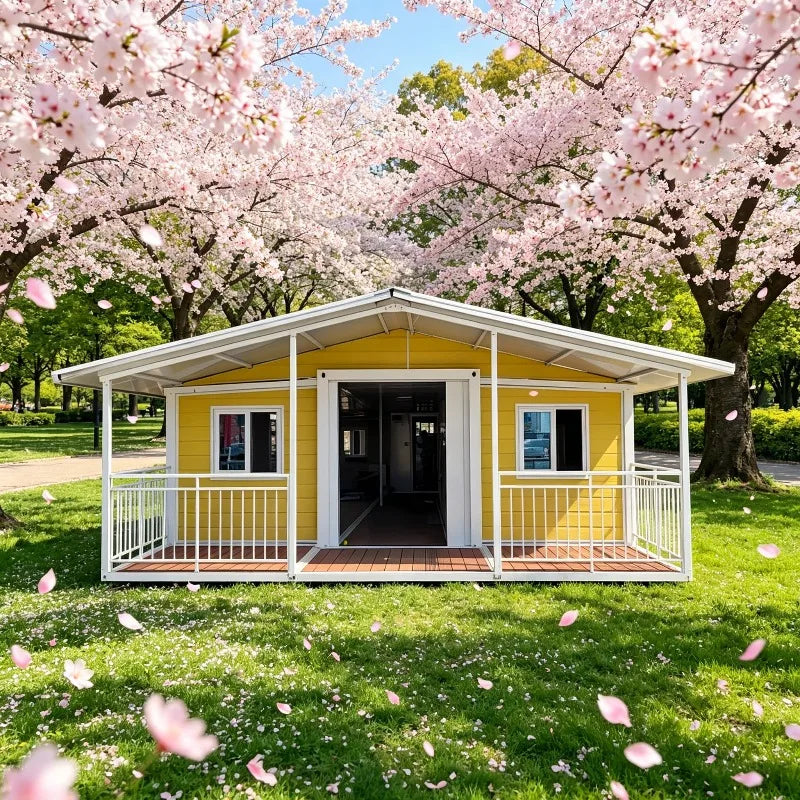Portable Folding Prefab House Container Cabin for Worker Camp Temporary Living and Backyard Studio Customized