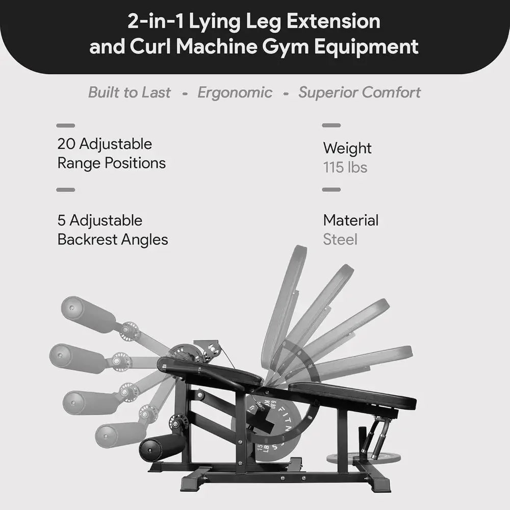 Versatile Home Gym Leg Extension and Curl Machine for Hamstring Training