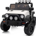 Ride on Car Toy 24V Electric Car for with Remote Control 2x200W Motors - White