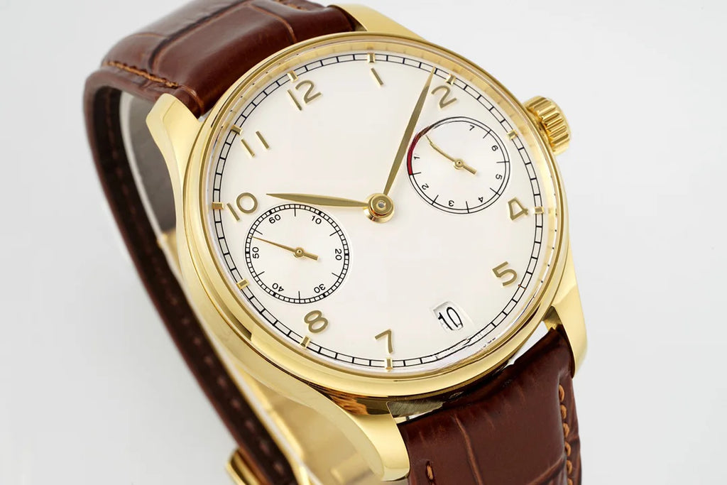 Men Brown Popular Retro Watch Wristwatch Automatic Easy Read Sunray Dial Nylon Strap Scratch Resistant Style Readable Dial Daily Wear Thanksgiving Gift Chronograph Style