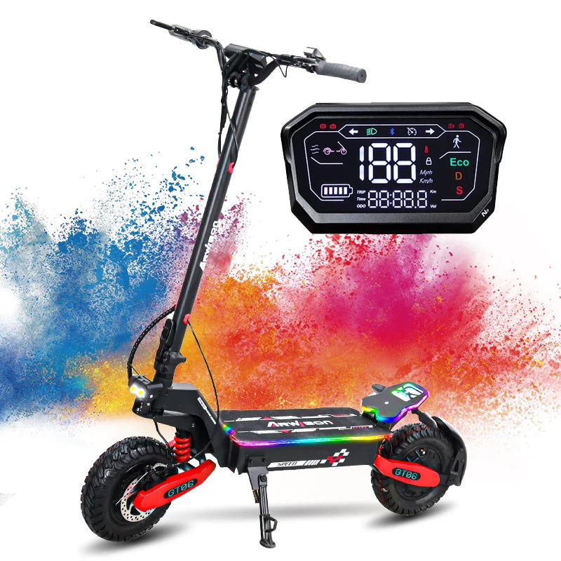 Electric Scooter,45Miles Long Range 40MPH Top Speed E Scooter,11" Offroad Tire Scooter for Adults with Turn Signals&APP