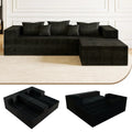 105.9in L-Shaped Modular Sectional Sofa Deep Seat Corduroy Memory Foam Living Room Furniture No Assembly, Customized