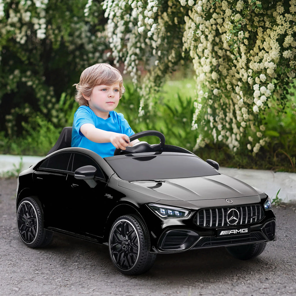 12V Kids Ride on Electric Car with Parent Remote Control Suspension LED Lights Music Player 1.9-3.1MPH for Kids Black, Built-In Music Player