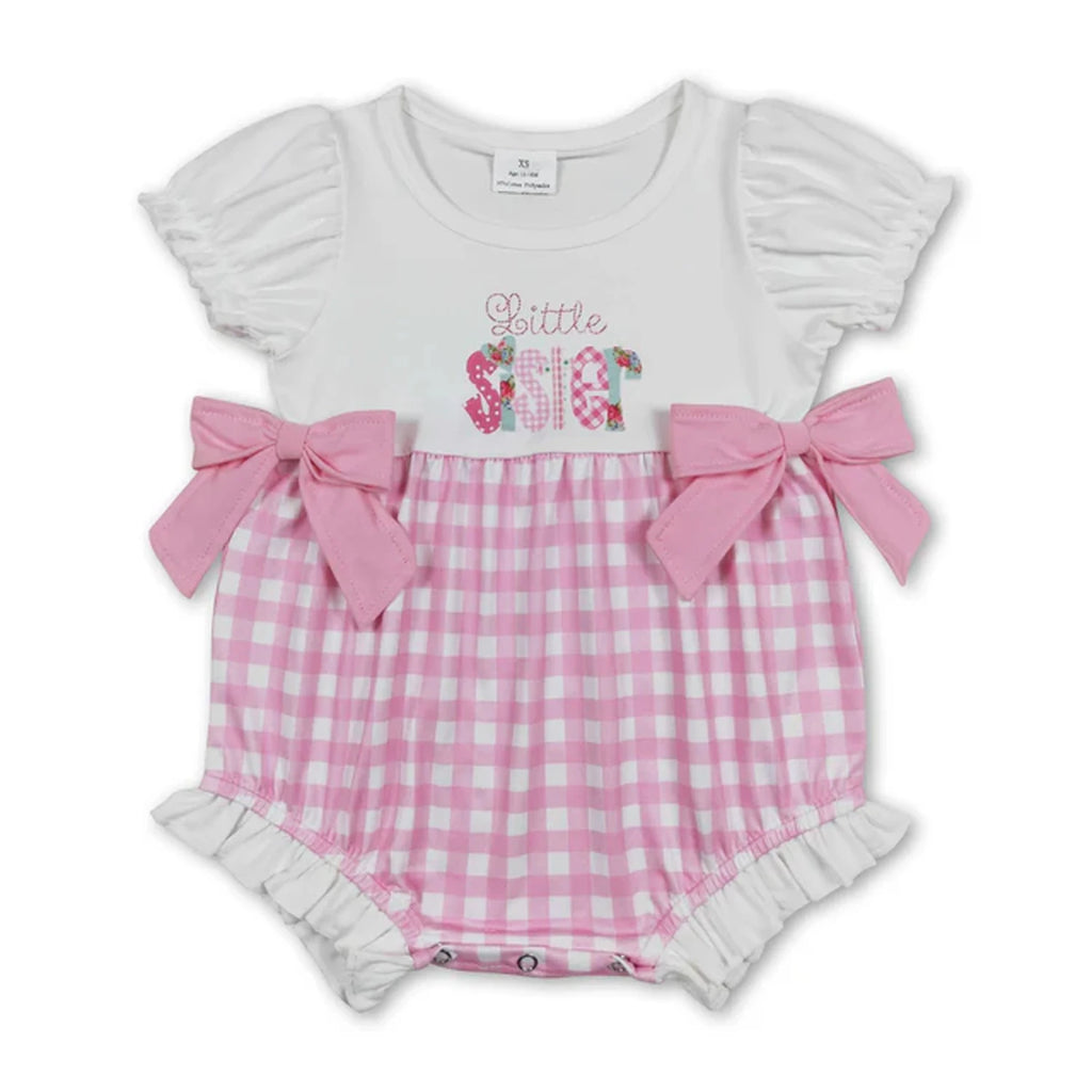 Baby Bubble Romper Fall Pumpkin Dog Mallard Duck Embroidery Newborn Sleeveless Bow Short Sleeve Infant Boy Girl Outfit