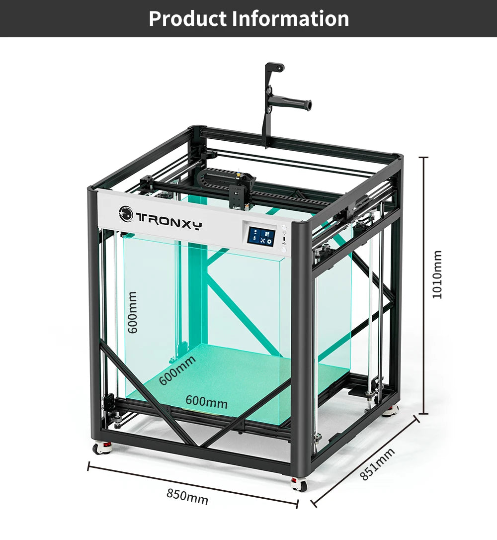 VEHO 600 PRO V3 High Precision 3D Printer,7 inch Screen 600*600*600mm Large Print Size With Klipper firmware 3D Printer Kits