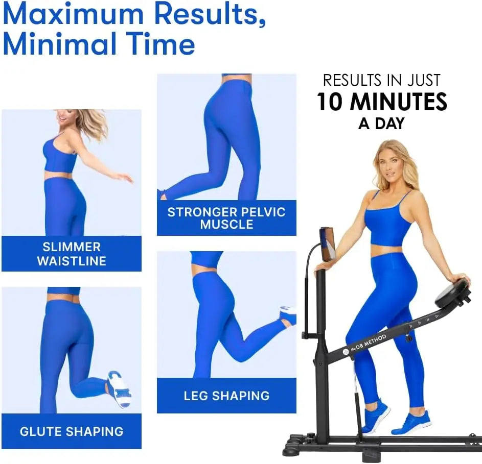 Durable Steel Squat Machine in Black for Home Gym: Low - impact Lower Body Workouts, Easy Setup and Foldable