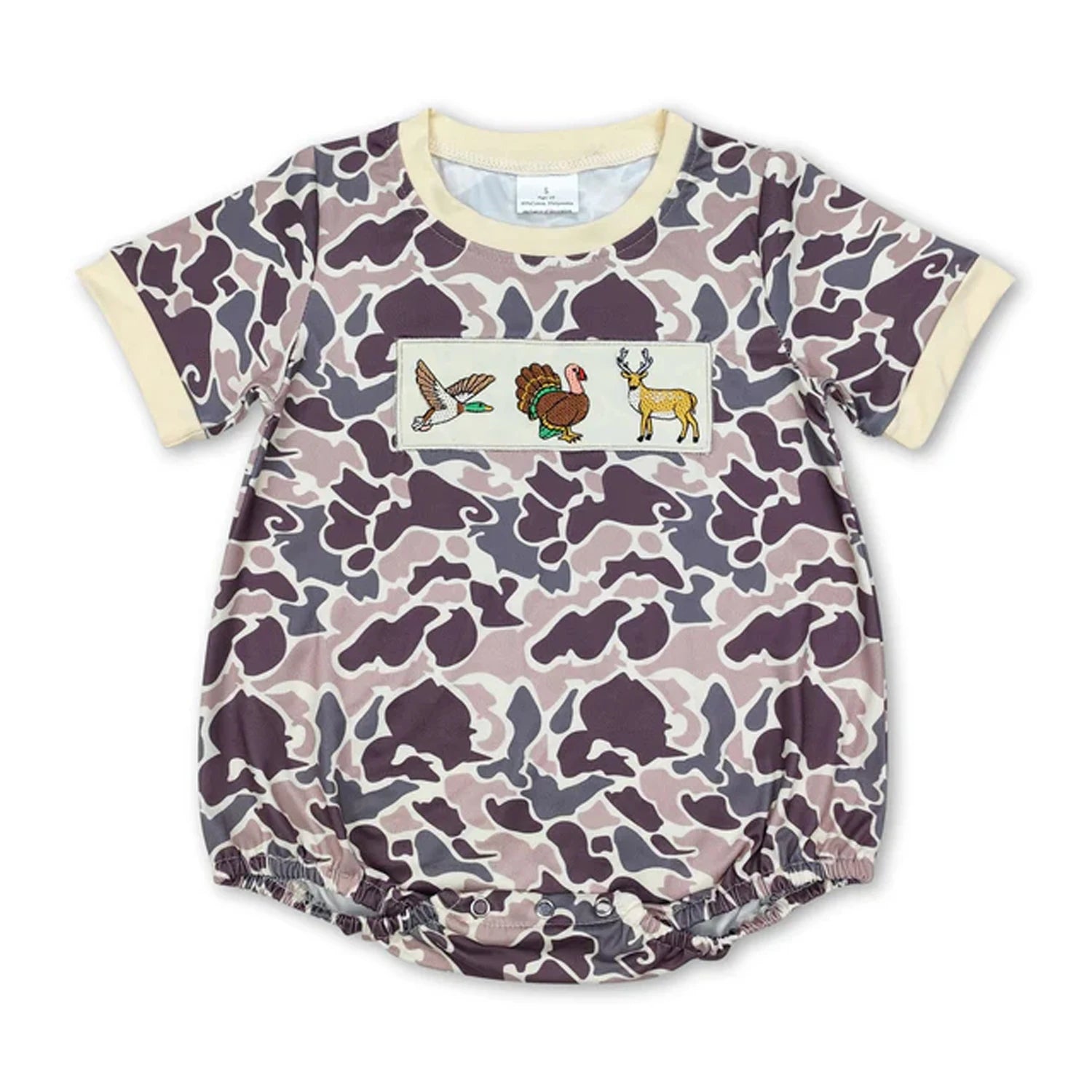 Baby Bubble Romper Fall Pumpkin Dog Mallard Duck Embroidery Newborn Sleeveless Bow Short Sleeve Infant Boy Girl Outfit