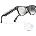 HD 1080P Glasses: 8MP Photos, Auto-Tint Lenses, Open-Ear Audio, Voice Assistant, AI, Translation, LED Privacy, IPX4