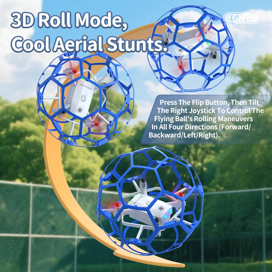 DIY assembly of football drone remote control flying ball educational and competitive children's toys