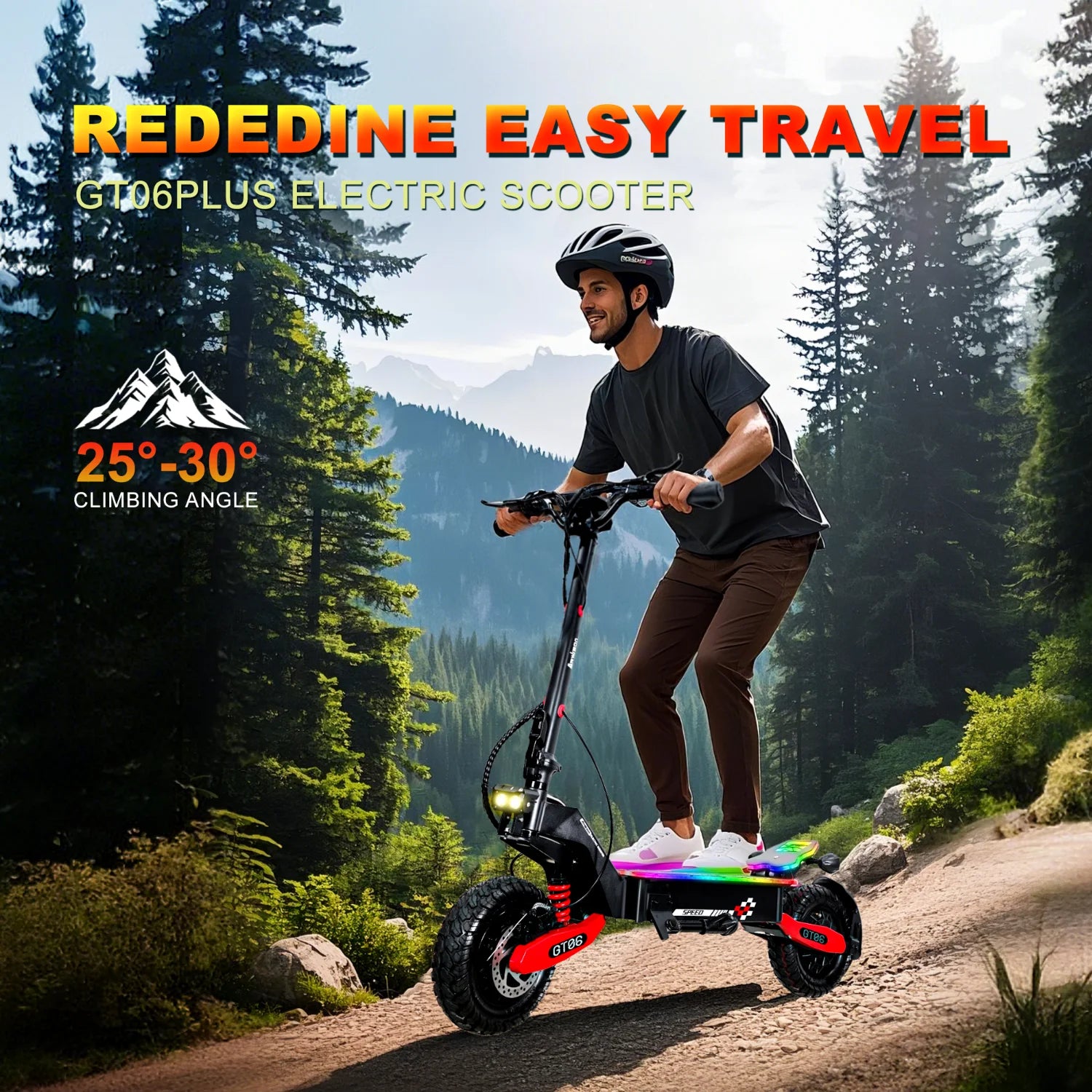 Electric Scooter,45Miles Long Range 40MPH Top Speed E Scooter,11" Offroad Tire Scooter for Adults with Turn Signals&APP
