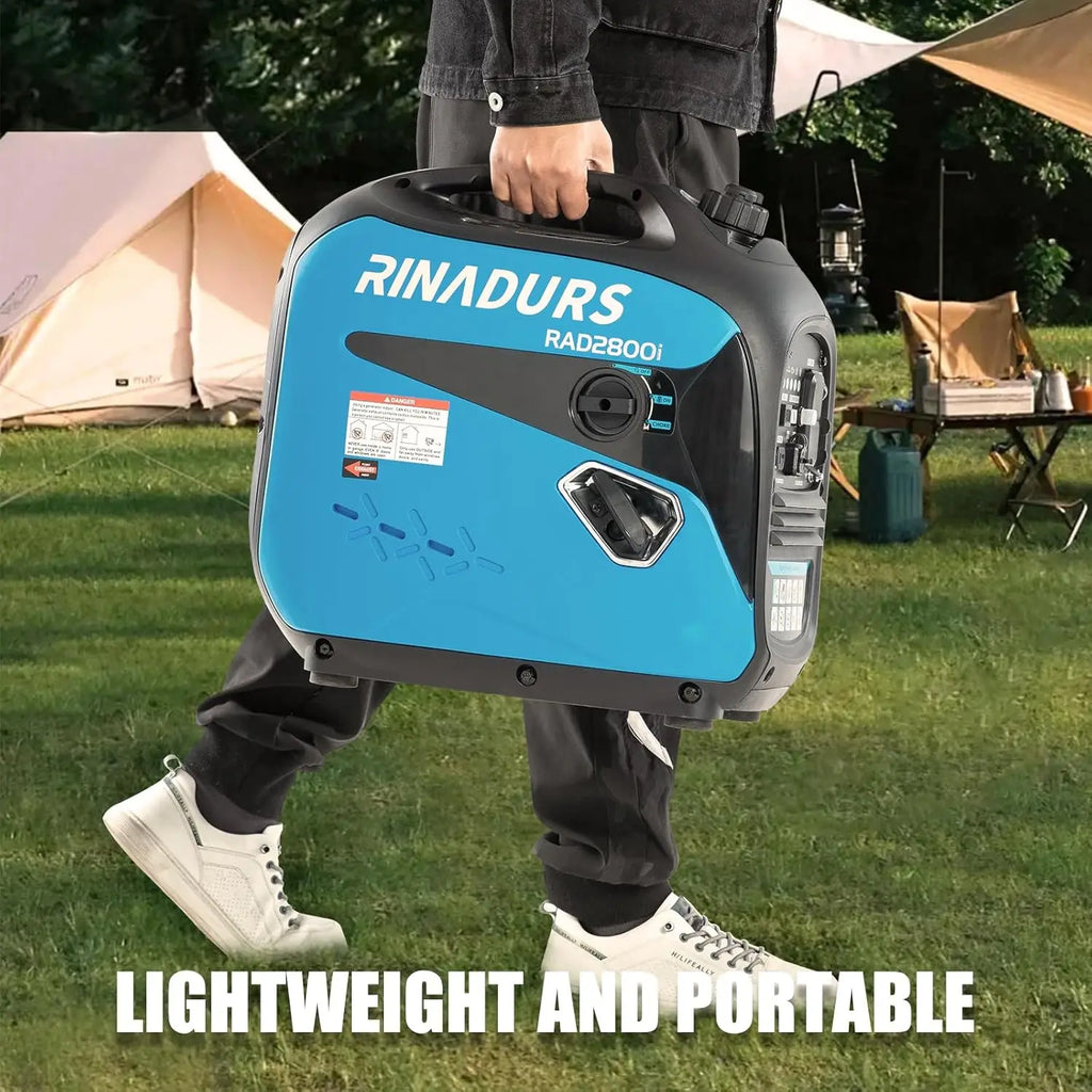 2800 Watt inverter generator, quiet and portable, suitable for home backup power, outdoor camping, and construction sites.EPA Co