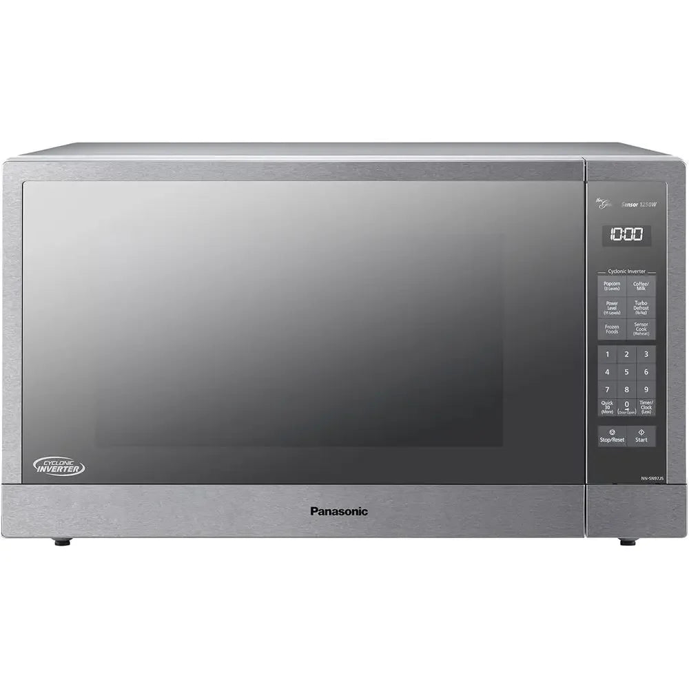 Microwave Oven, Stainluntertop/Built-In Cyclonic Wave with Inverter Technology and Sensor, 2.2 Cu. t, 1250W, NN-SN97JS (Silver)