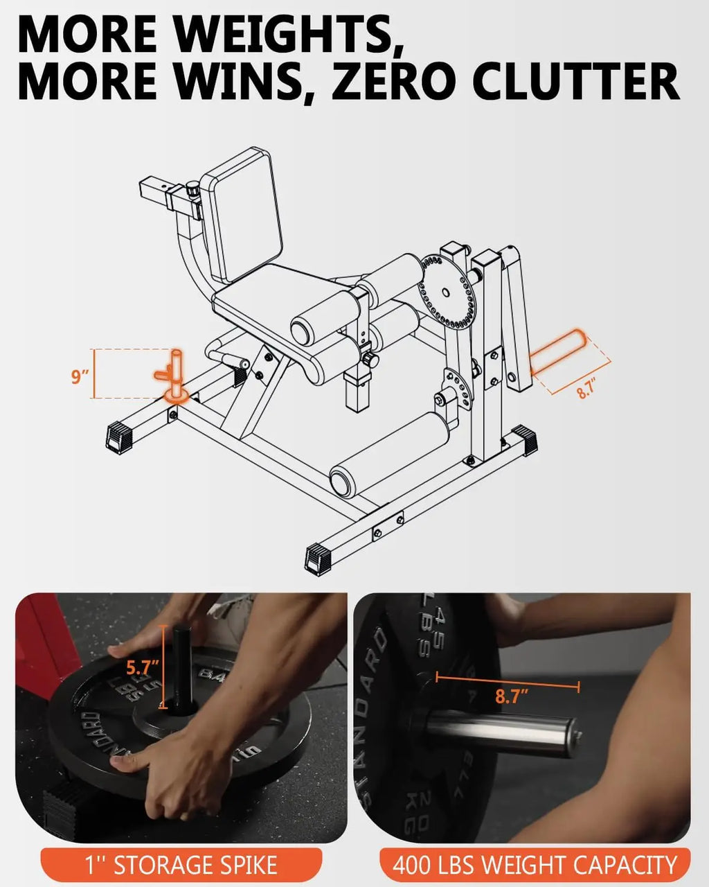 Adjustable Leg Extension and Curl Machine for Home Gym, Iron Material, Blue Color, Plate - Loaded Lower Body Workout