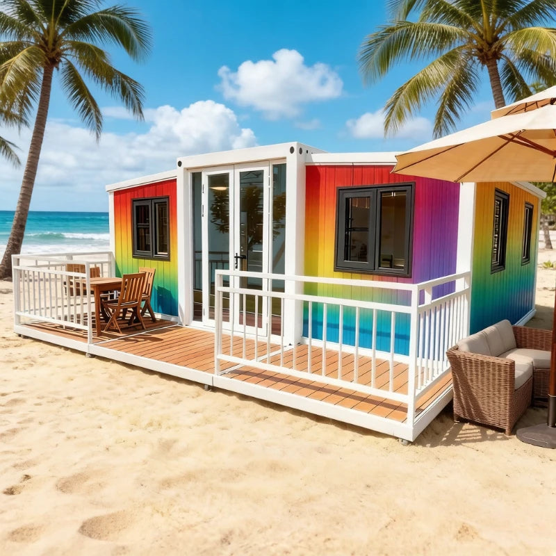 Prefab Mobile Tiny House Prefabricated Homes 2 3 Bedroom Expandable Container House 20ft 40ft Light Steel Home Garden Rooms
