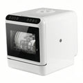 Portable Dishwasher with 6L Built-in Water Tank Automatic Dishwasher 360° Dual Spray High-Temp& Air-Dry Function for Apartments
