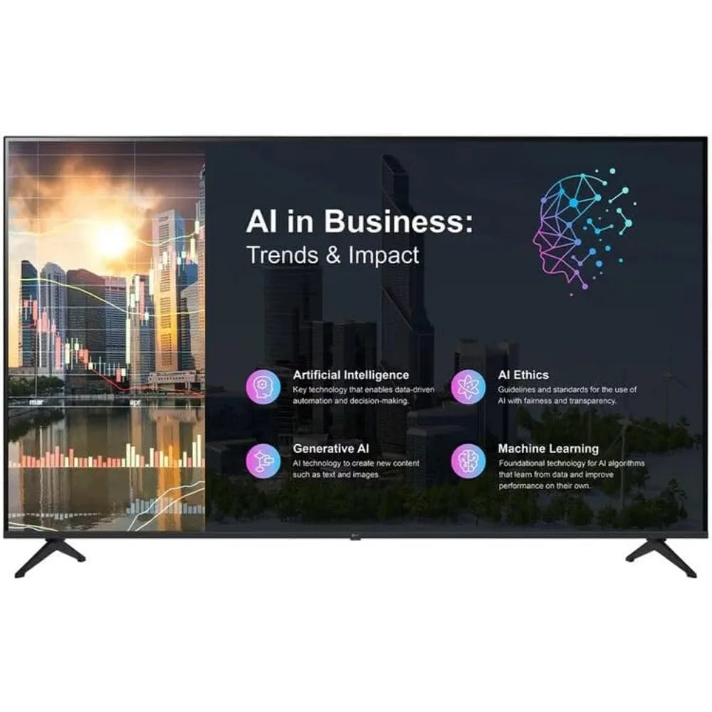 55" UHD 4K HDR LED Commercial TV with Smart Platform and Content Management
