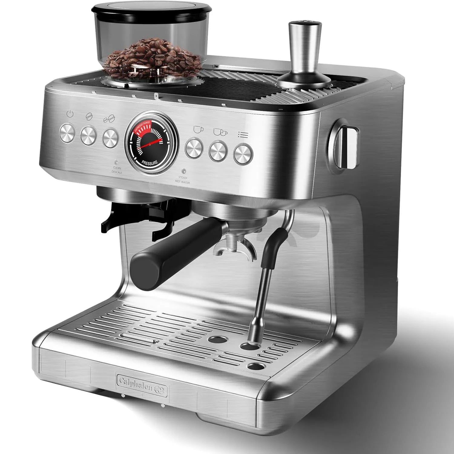Espresso Coffee Maker with Milk Frother & 95 oz Removable Water Tank Espresso Machines with grinder for Latte and Cappuccino