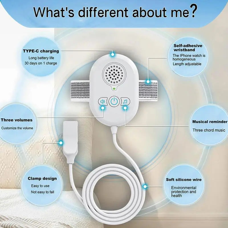 Bedwetting Sensor Potty Training For Children With Loud Sound & Strong Vibration Children Pee Alarm Bedwetting Monitor Sensor