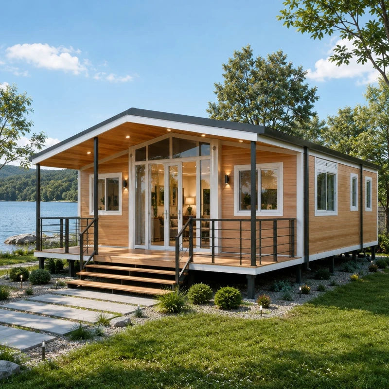 Portable Folding Prefab House Container Cabin for Worker Camp Temporary Living and Backyard Studio Customized
