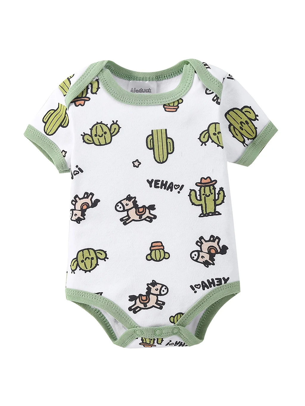8-pc Cute Unisex Newborn Layette Sets Spring Summer, Hospital Home Outfits, Pants Hats Bibs Mittens Bodysuits Jackets Tops, for Outdoor
