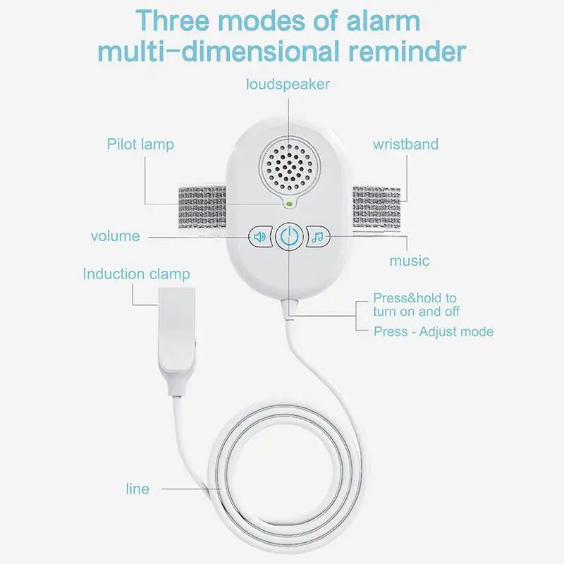 Bedwetting Sensor Potty Training For Children With Loud Sound & Strong Vibration Children Pee Alarm Bedwetting Monitor Sensor