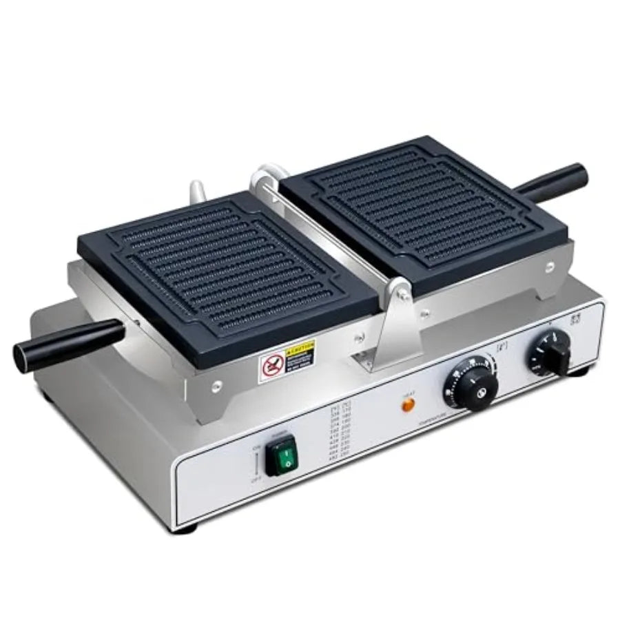 Commercial Electric Waffle Fries Maker 110V French Fries Shaped Waffle Machine Stainless Steel Golden Biscuit Stick Maker with