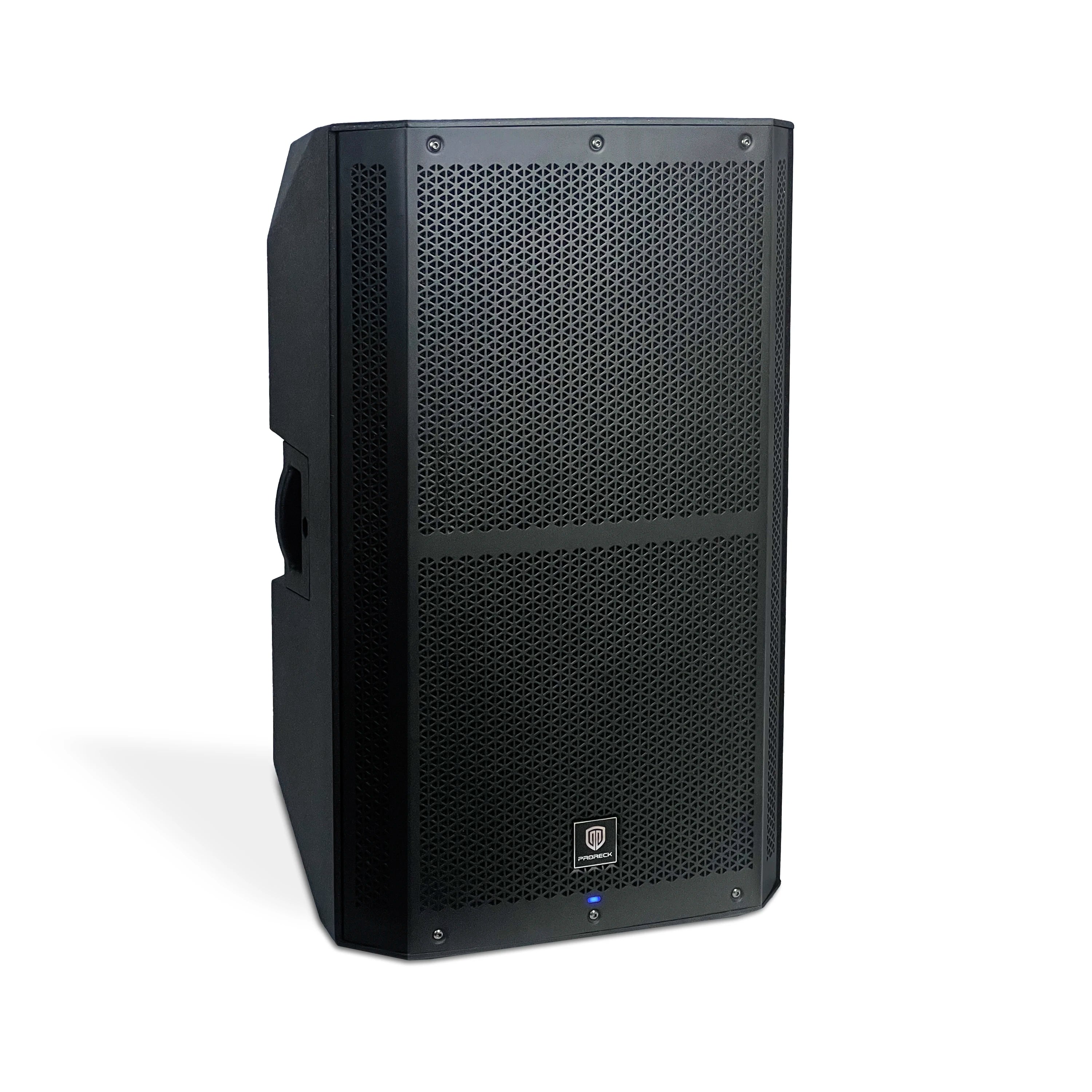 PRORECK SP-15 15-inch 1400W P.M.P.O Stereo Powered Stage Monitor, 3 Channel Inputs PA Speaker with Bluetooth/DSP Processor