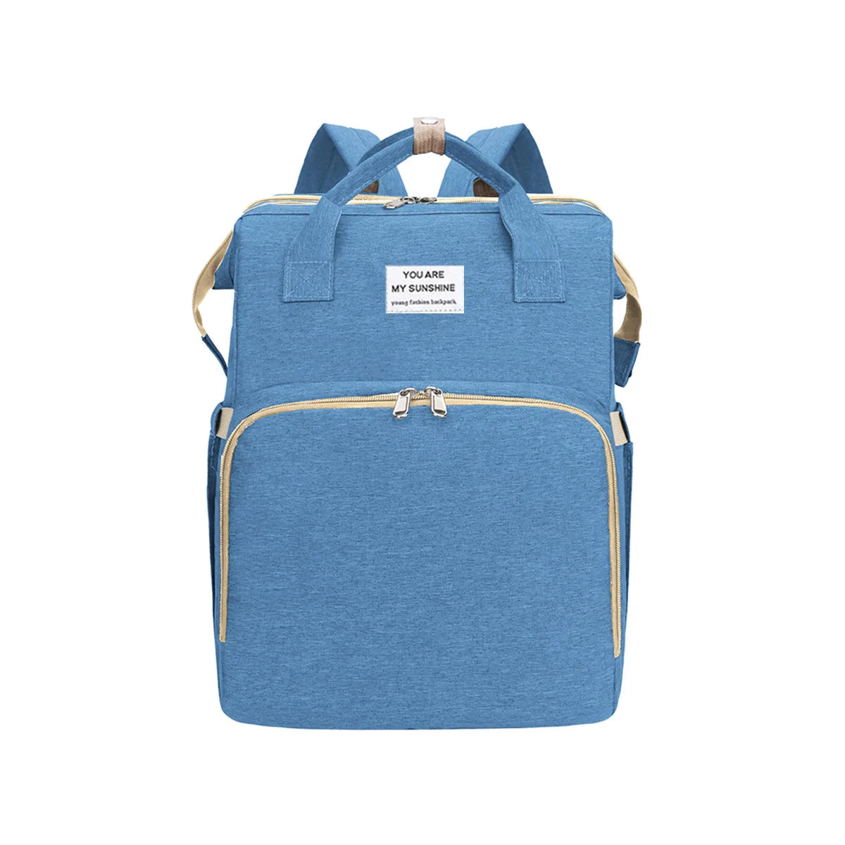 Folding Mommy Bag Lightweight Portable Folding Crib Bed Large-Capacity Baby Backpack Female Mommy Outting Bag Mummy Bag