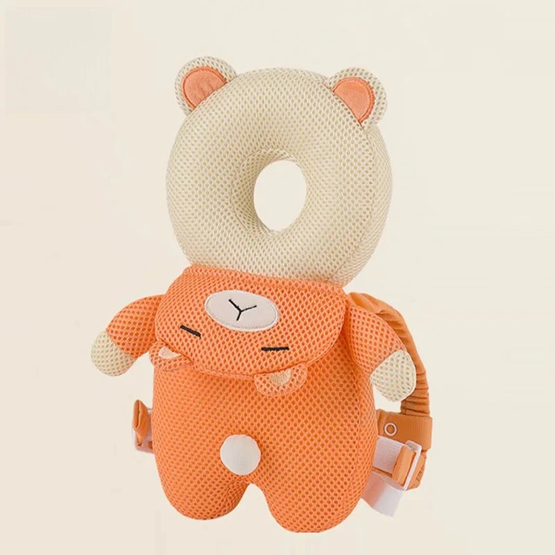 Baby Head Protector Pillow Cartoon Backpack Toddler Safety Cushion for Learning to Walk Newborn Kids Anti-Fall Support