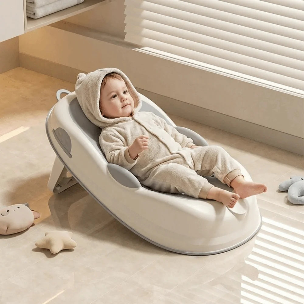 Temperature Sensing Bath Seat Mat Support Structure Mesh Material Baby Bath Net Comfortable Easy to Use Bath Rack Infant Care
