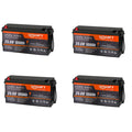 Qidianfy 24V 100Ah LiFePO4 Lithium Battery with 100A BMS 2560Wh Power for Solar Off-grid Home Backup Energy Storage RV Fishing