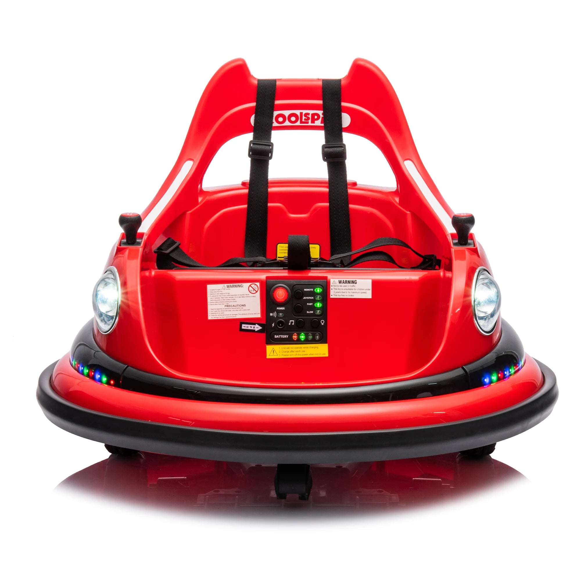 12V Kids Ride on Electric Car with Parent Remote Control LED Lights Bluetooth Music for Kids Red, Bluetooth Music Player, Built-In Music Player
