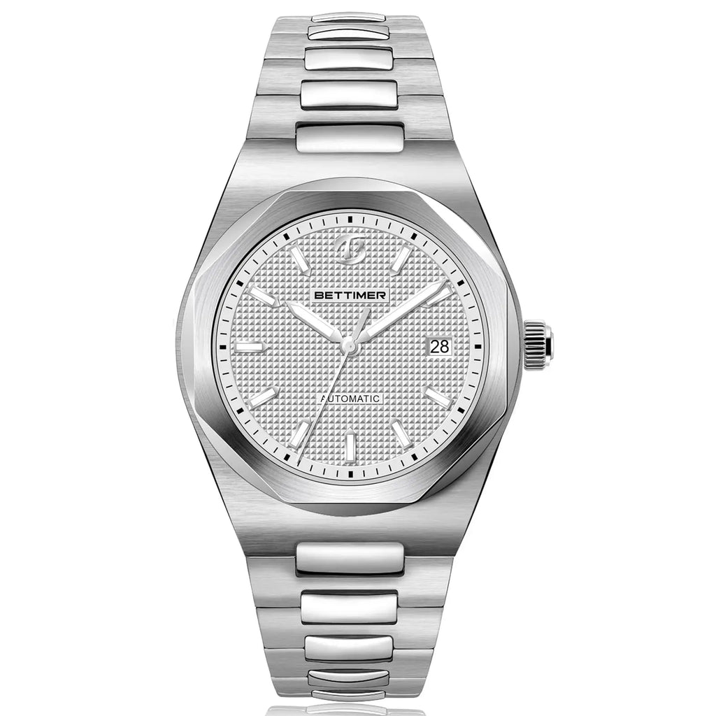 B8001 V1 BETTIMER Automatic Watches Men PT5000 Movement 40mm 316L Stainless Steel 10ATM Water Resistance Self-Winding Mechanical