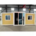 20ft Quick Installation Z Folding Steel Small Houses for Living Prefab Mobile Modern Bedroom Temporary Dormitory for Hotel