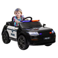 12V Kids Ride on Electric Car with Parent Remote Control Suspension LED Lights Music Player 1.9-3.1MPH for Ages 37-95 Black, Built-In Music Player
