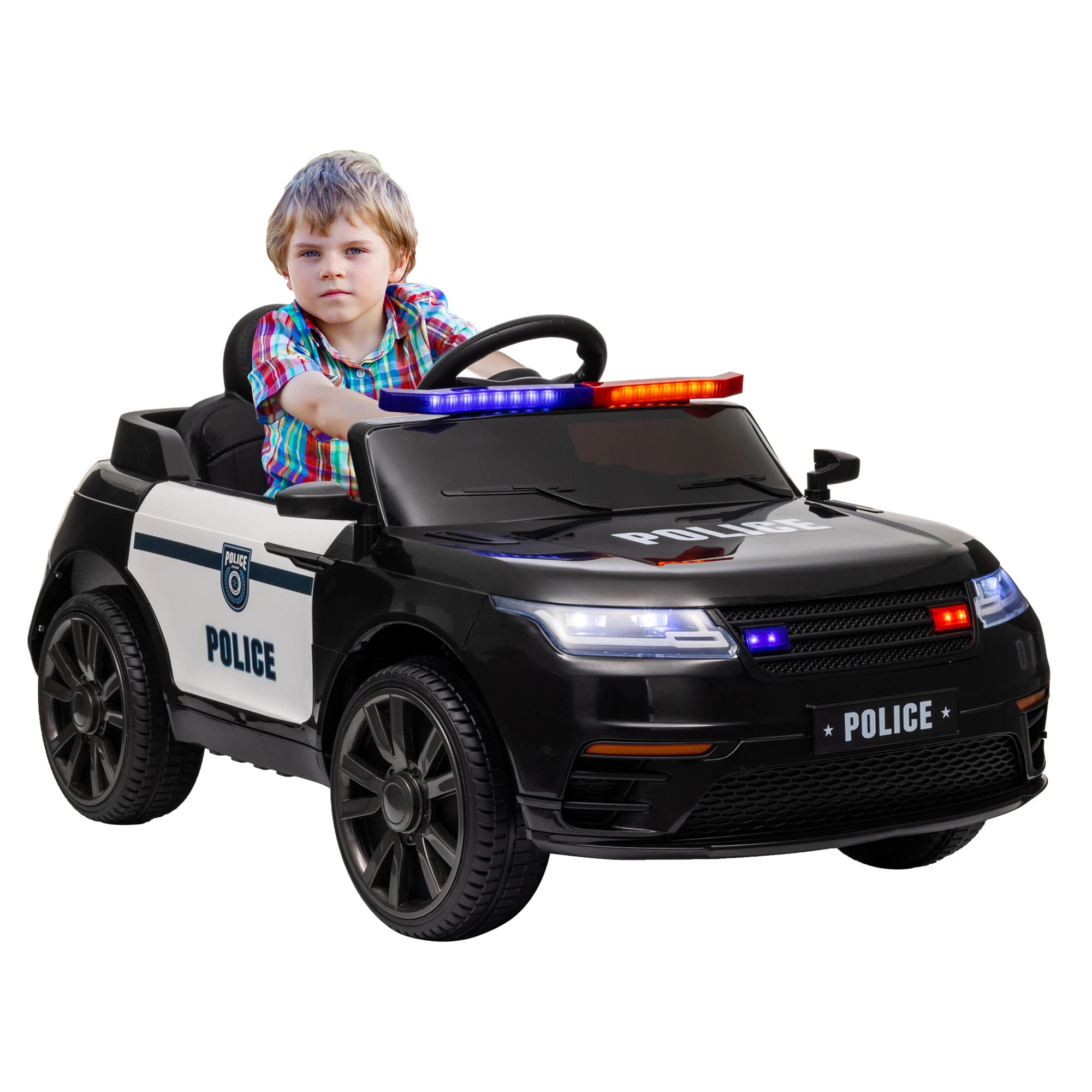 12V Kids Ride on Electric Car with Parent Remote Control Suspension LED Lights Music Player 1.9-3.1MPH for Ages 37-95 Black, Built-In Music Player