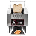 150 Slices/Hour Commercial Conveyor Toaster 1300W 110V Industrial Mini Conveyor Toaster with 3 Ring Heating Tubes for Restauran