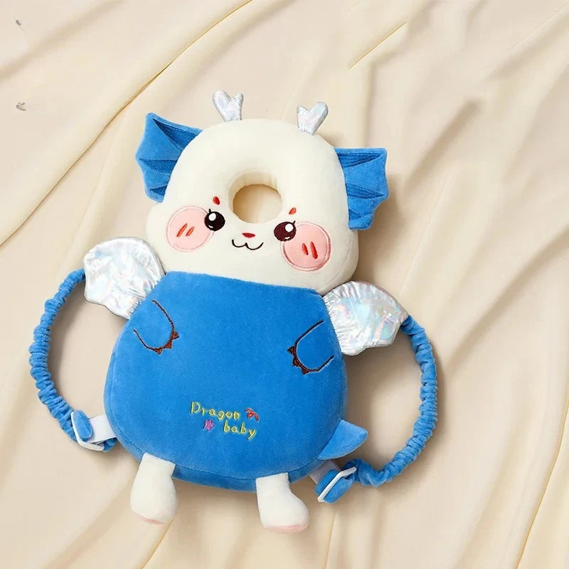 Baby Head Protector Pillow Cartoon Backpack Toddler Safety Cushion for Learning to Walk Newborn Kids Anti-Fall Support