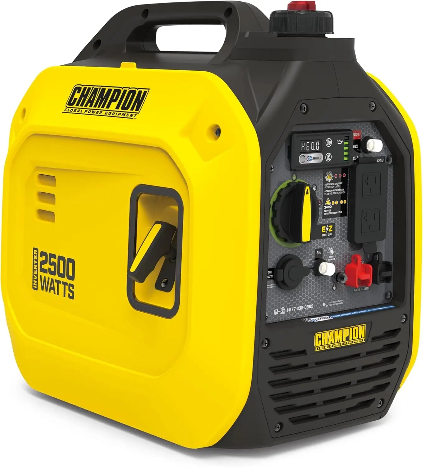 2500-Watt Ultralight Portable Inverter Generator with Quiet Technology and Free 3-Year Warranty