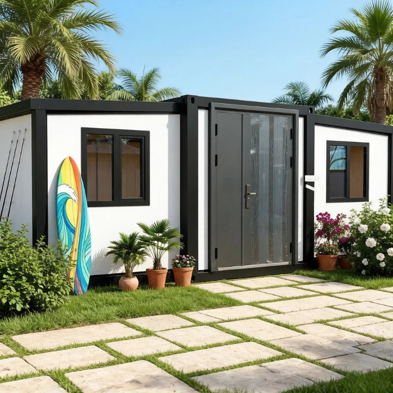 Prefab Mobile Tiny House Prefabricated Homes 2 3 Bedroom Expandable Container House 20ft 40ft Light Steel Home Garden Rooms